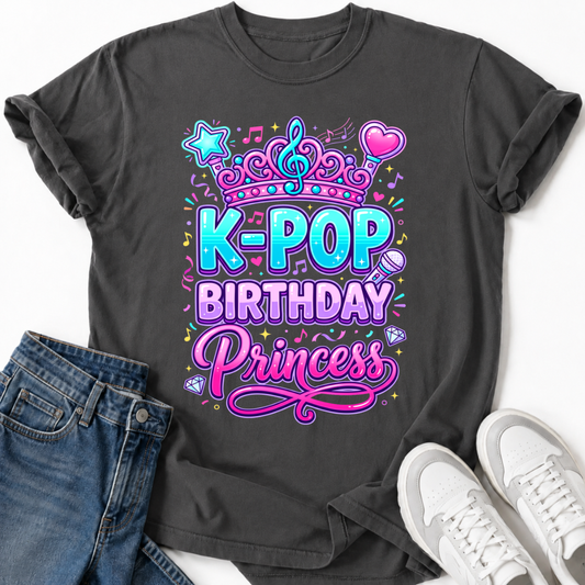 K-POP BIRTHDAY PRINCESS T-SHIRT