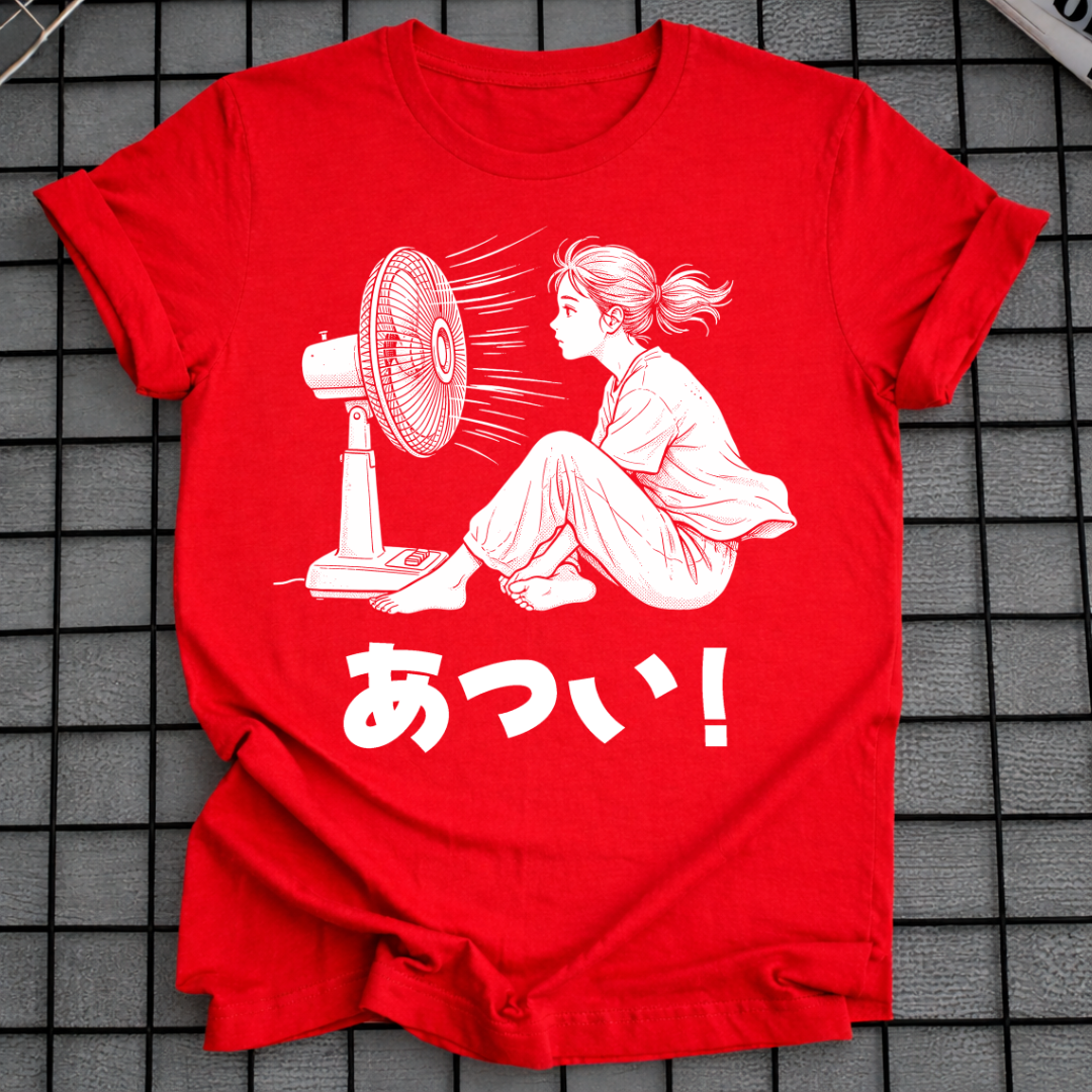 ANIME GIRL COOLING OFF T-SHIRT