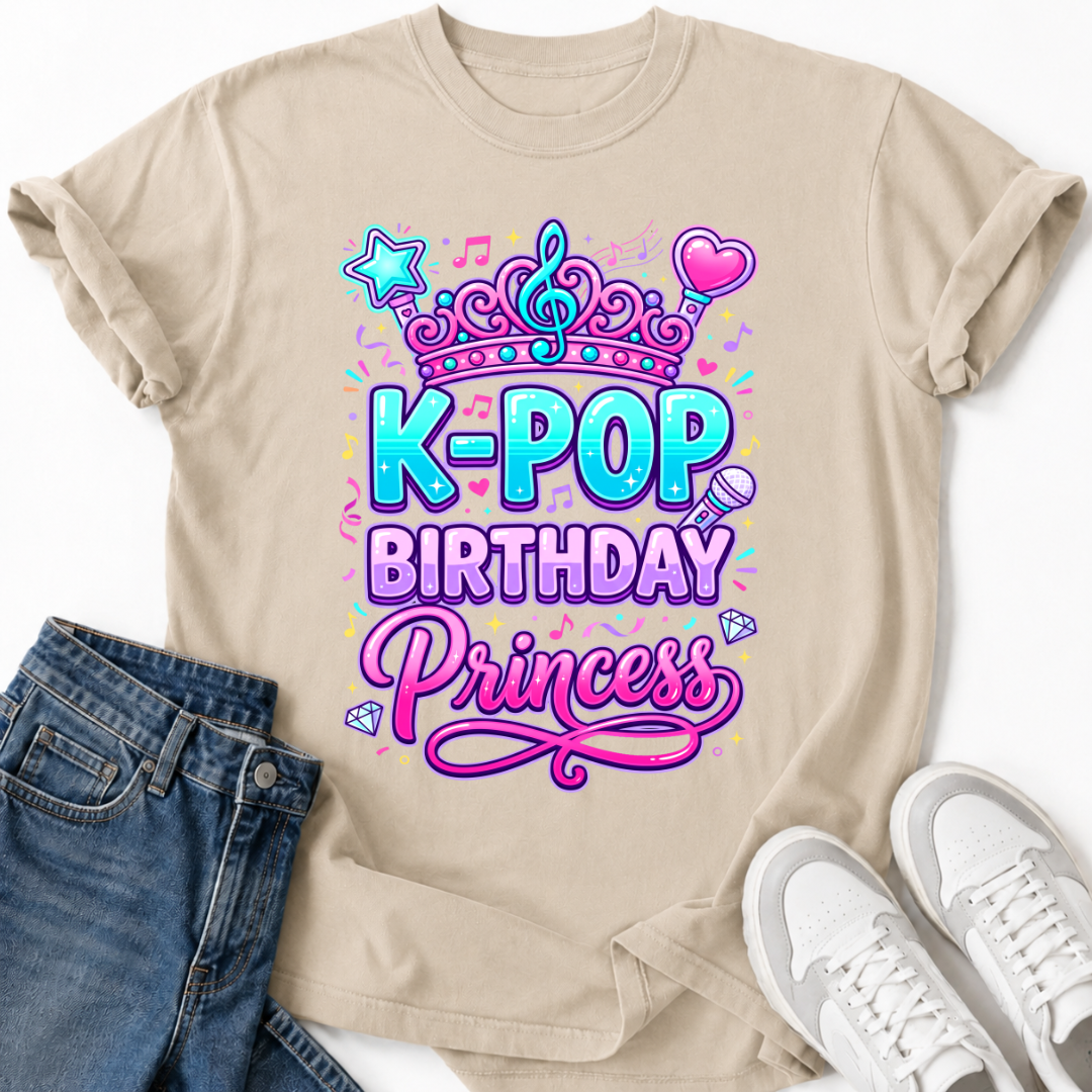 K-POP BIRTHDAY PRINCESS T-SHIRT