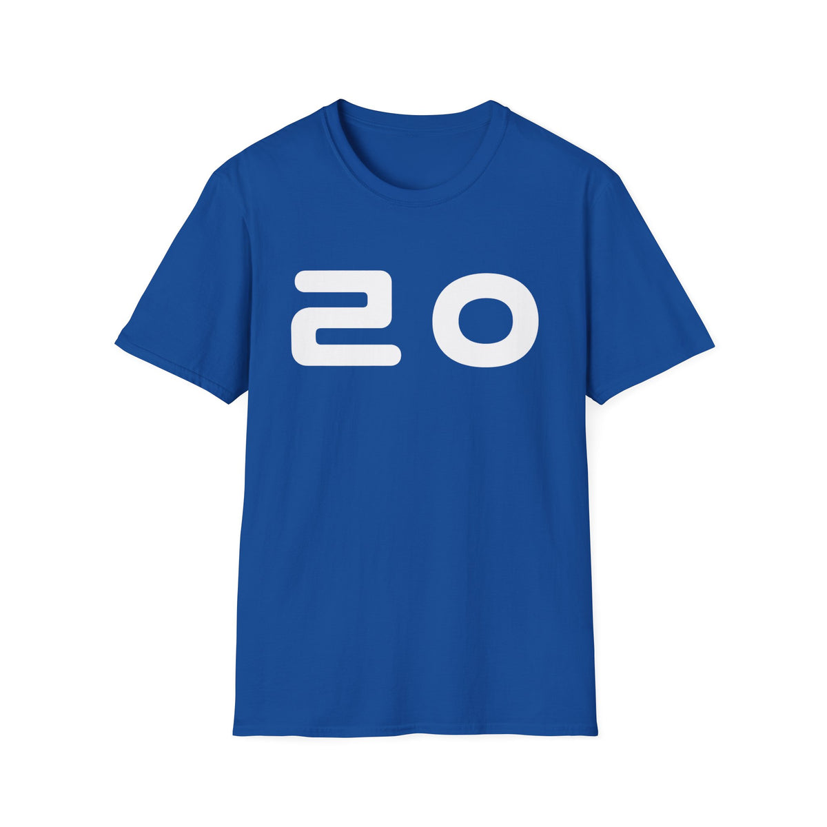 20 Graphic T‑Shirt — Bold Minimalist Number Tee