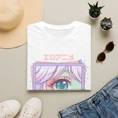 Anime Eye Graphic T-Shirt — エロアニメ Pastel Kawaii Aesthetic