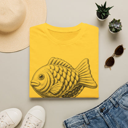 Taiyaki Fish Tee — '붕어빵' Retro Korean Snack T-Shirt