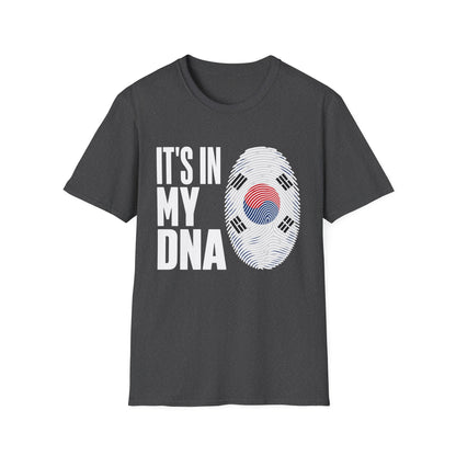 It's In My DNA T-Shirt — Korean Flag Fingerprint Tee