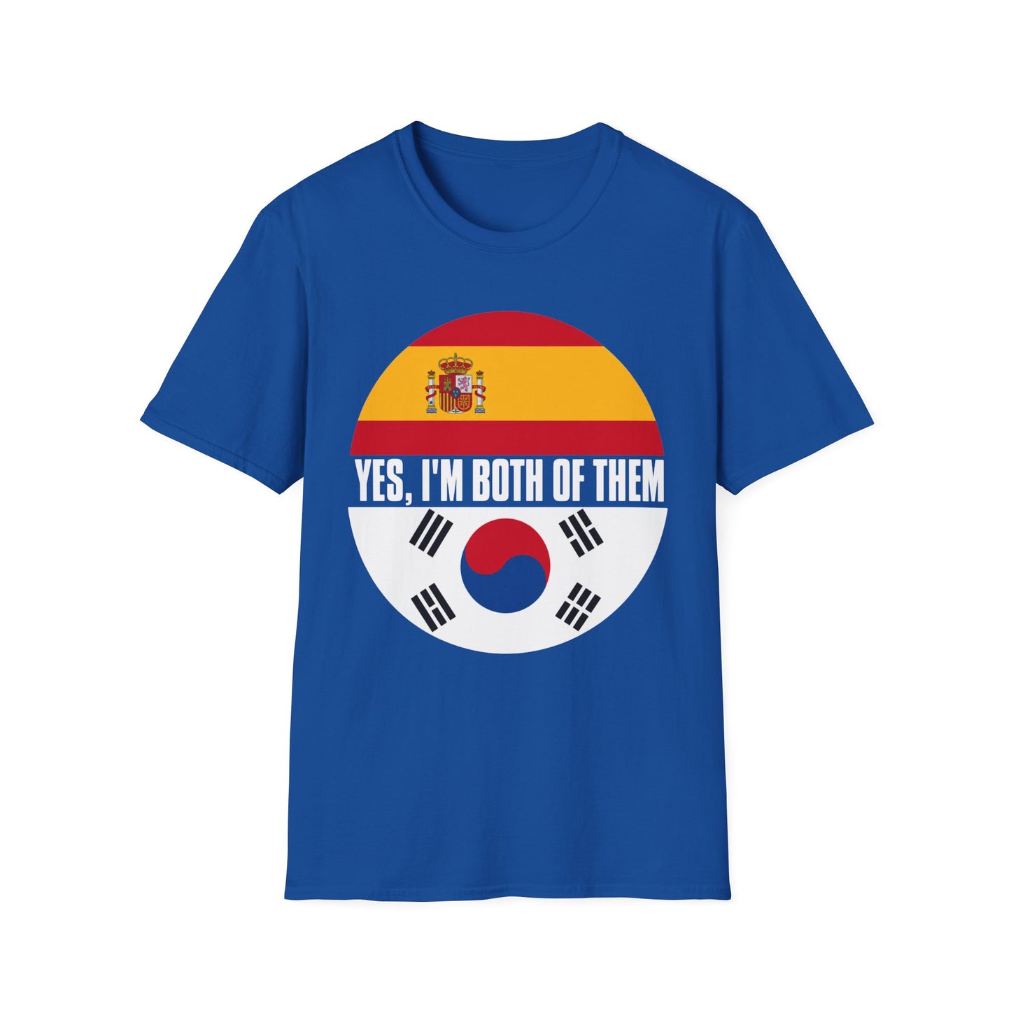 Yes, I'm Both Of Them Spanish Korean Flag T-Shirt