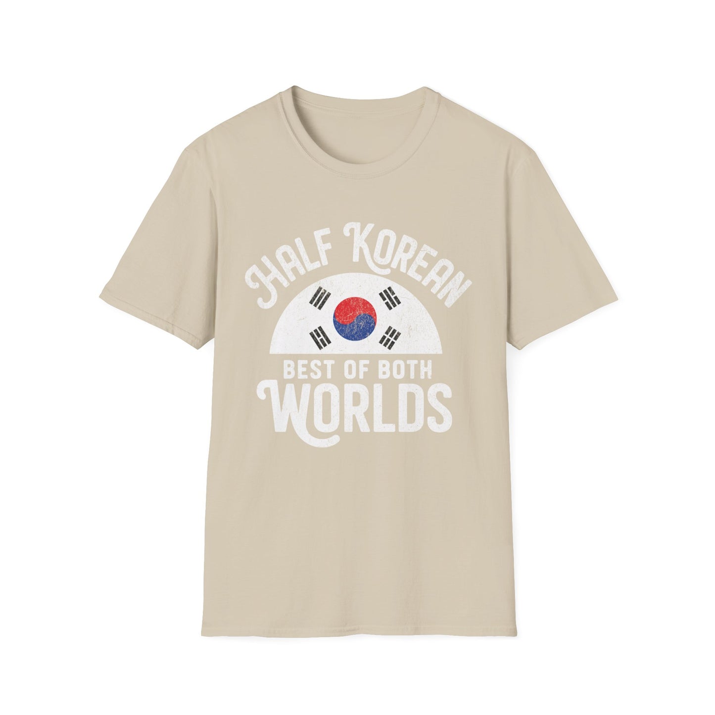 Half Korean T-Shirt — “Best of Both Worlds” Korean Flag Pride Tee