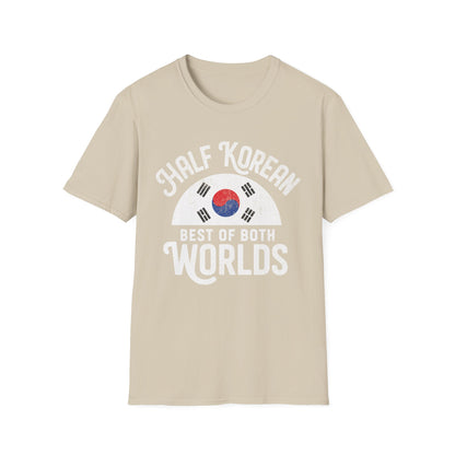 Half Korean T-Shirt — “Best of Both Worlds” Korean Flag Pride Tee