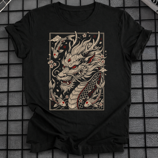 JAPANISCHES TINTE MYTHOS DRACHE T-SHIRT