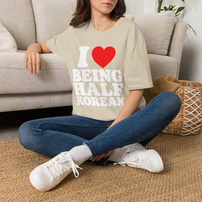 I LOVE BEING HALF KOREAN T-SHIRT