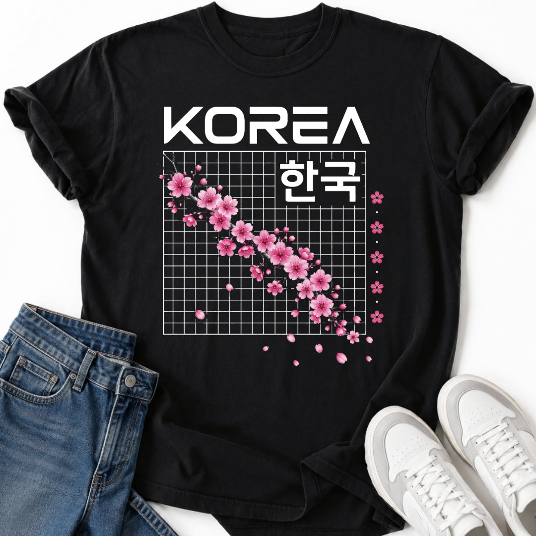 KOREA CHERRY BLOSSOM T-SHIRT