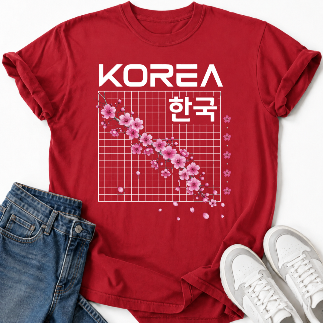 KOREA CHERRY BLOSSOM T-SHIRT