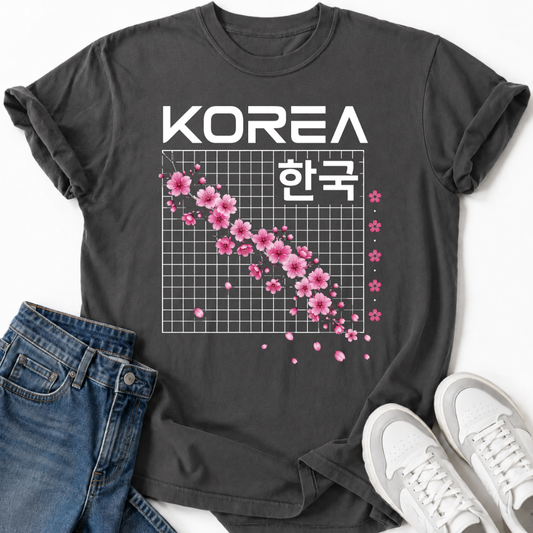 KOREA CHERRY BLOSSOM T-SHIRT