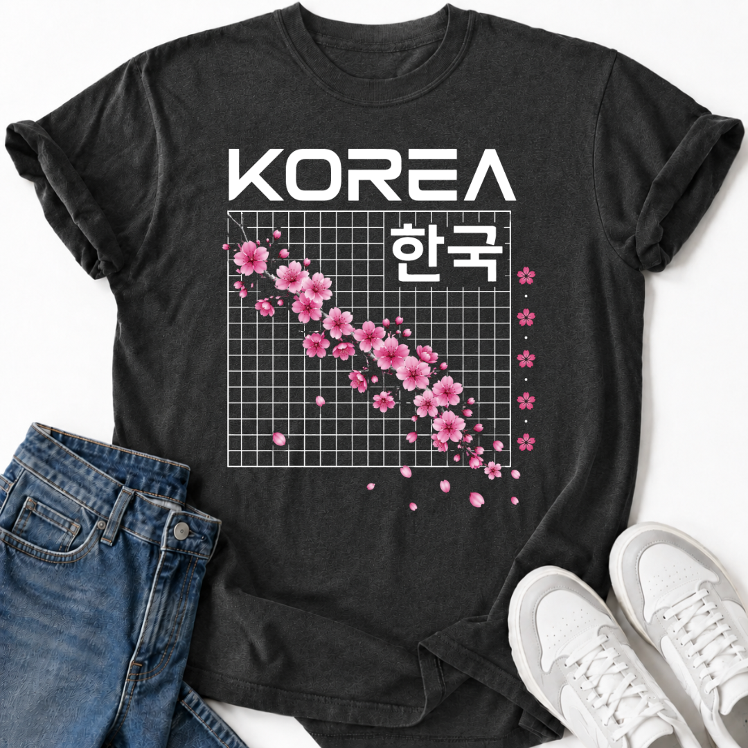 KOREA CHERRY BLOSSOM T-SHIRT
