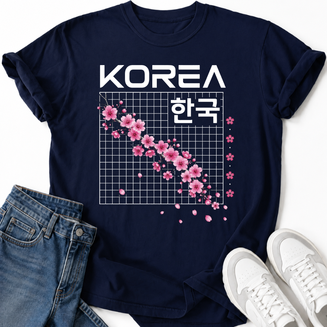 KOREA CHERRY BLOSSOM T-SHIRT