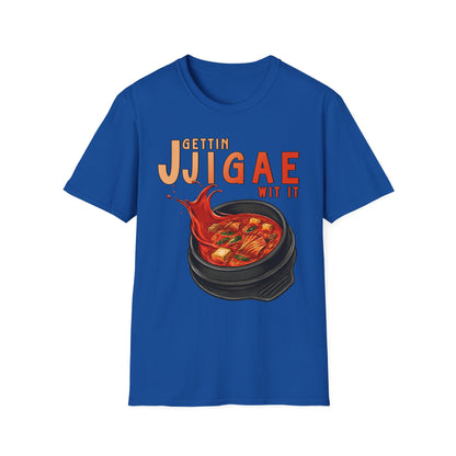 Gettin Jjigae Wit It T-Shirt – Korean Stew Graphic Tee for Foodies & K-Culture Fans