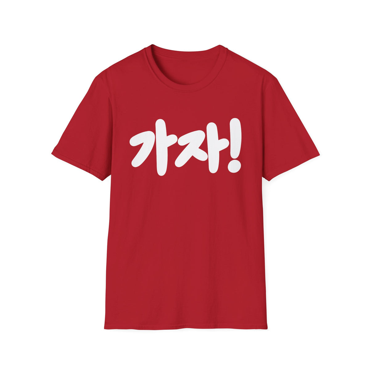 Kaja! Korean Script Graphic Tee — Bold Hangul Statement T-Shirt