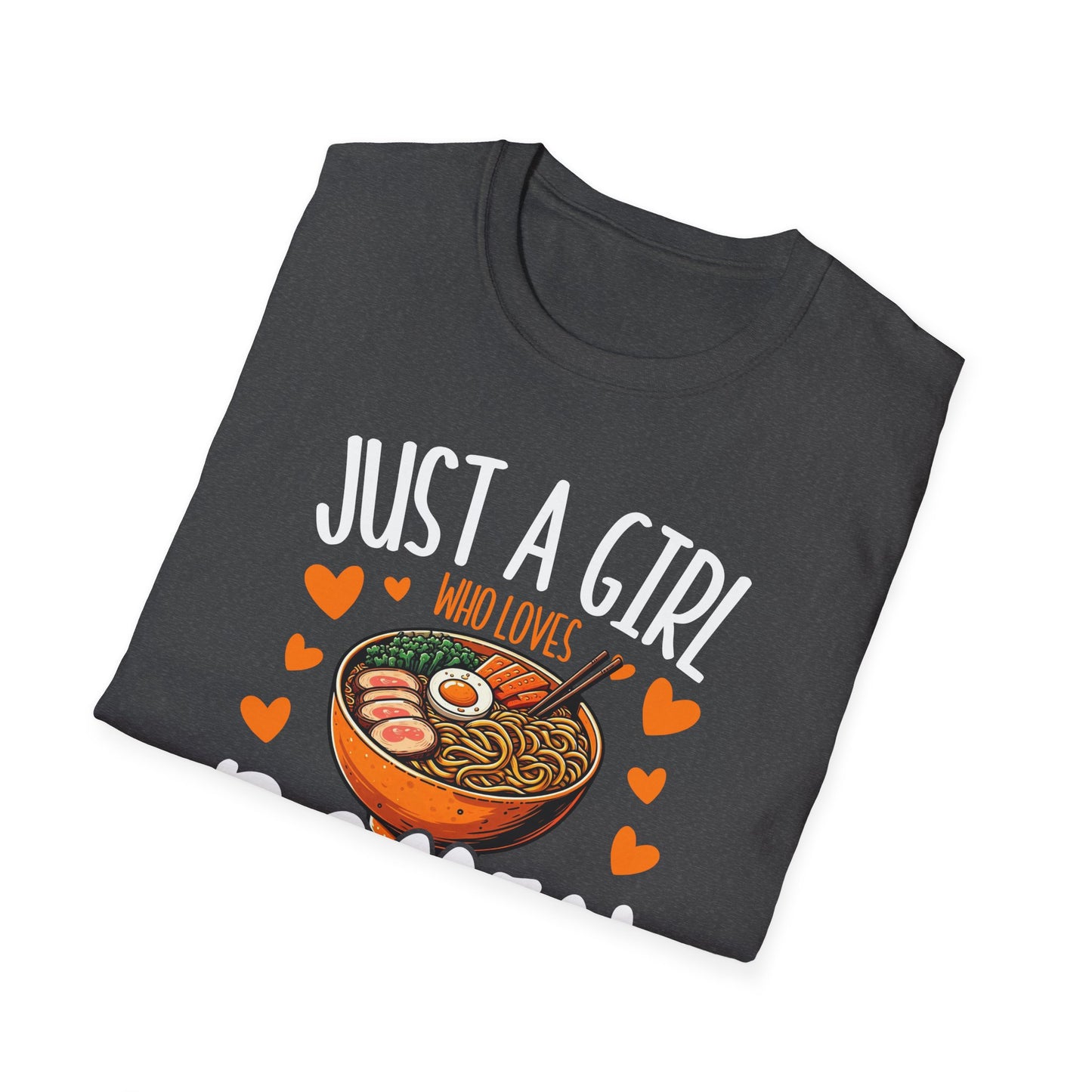 Just a Girl Who Loves Ramen and K-Pop Unisex Softstyle T-Shirt