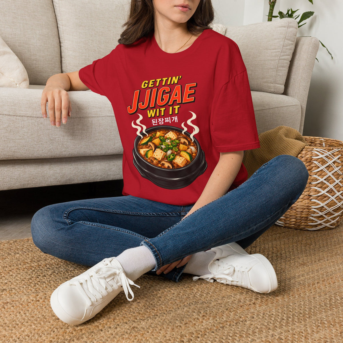 T-Shirt — "Gettin' Jjigae Wit It" Korean Stew Graphic Tee