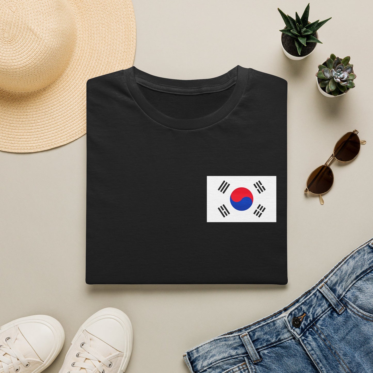 Korean Flag T-Shirt – South Korea Taegeukgi Pocket Tee