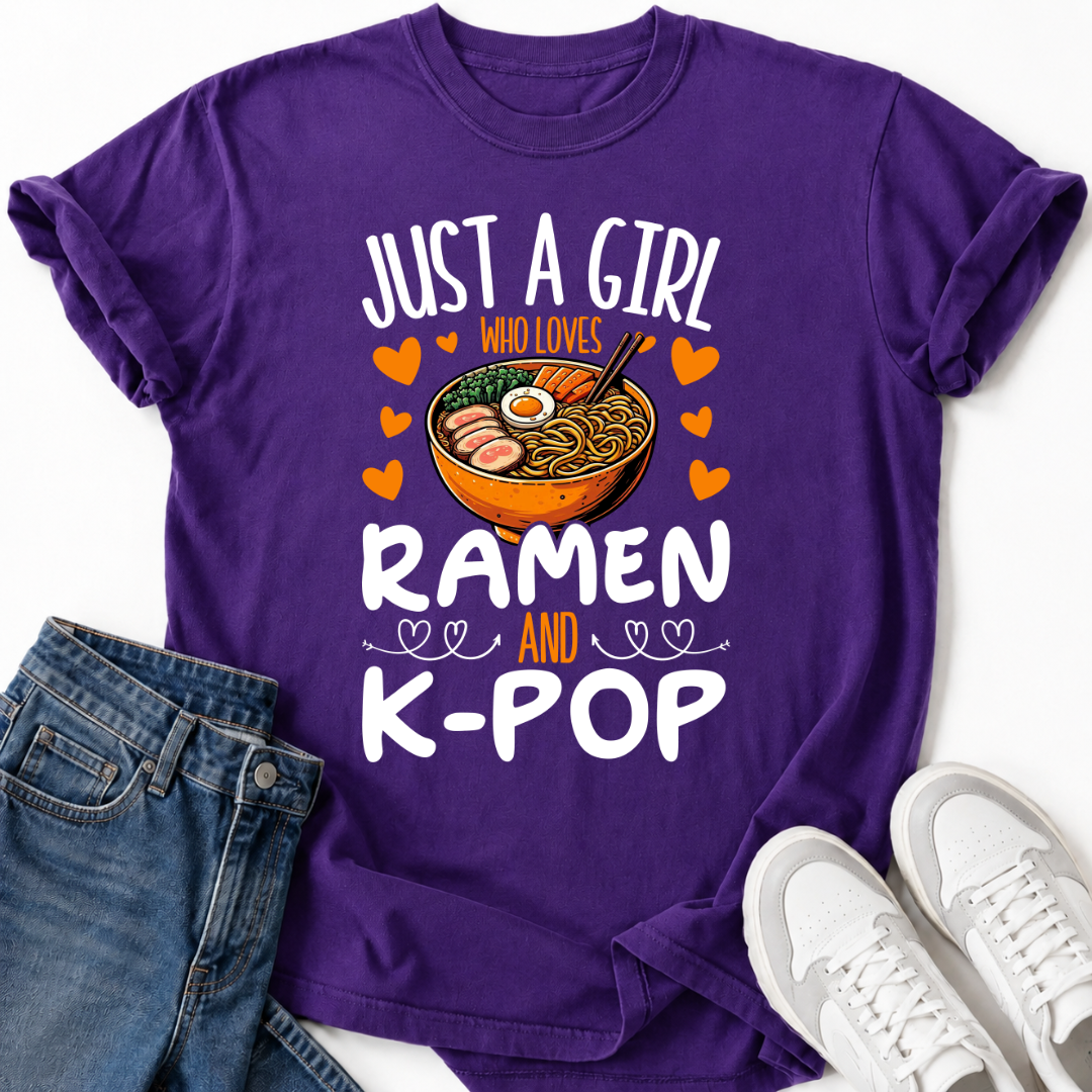 GIRL LOVES RAMEN K-POP T-SHIRT
