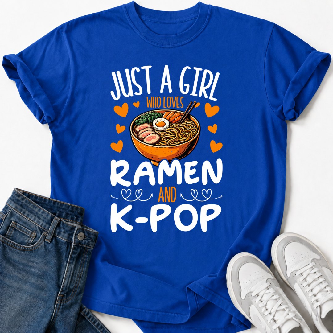GIRL LOVES RAMEN K-POP T-SHIRT