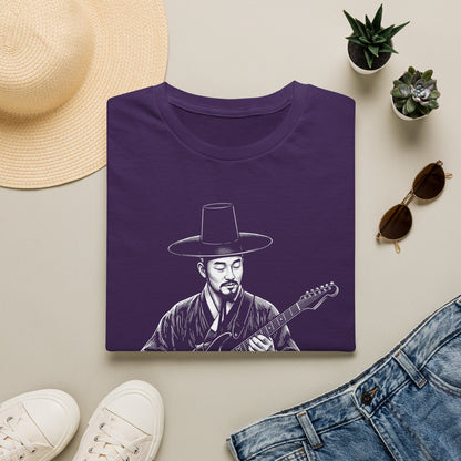 Guitarist in Hanbok T-Shirt — Korean Musician Graphic Tee