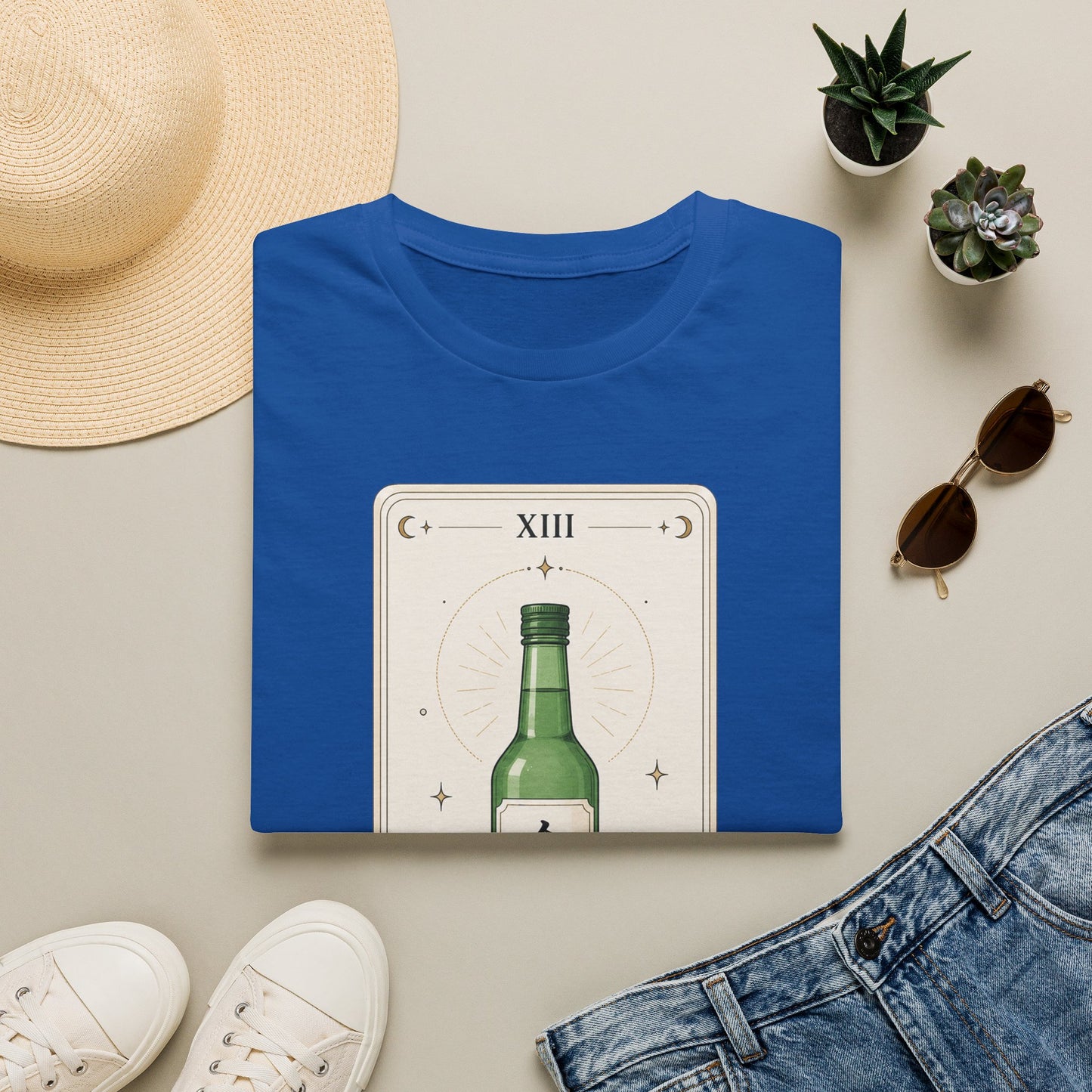 Soju Tarot T-Shirt — Illustrated Bottle 'The Soju' Graphic Tee