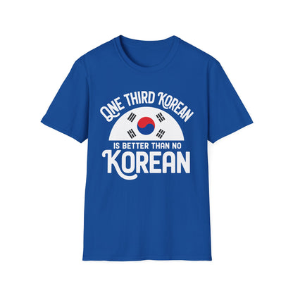 Korean Heritage T-Shirt — "One Third Korean" Flag Graphic