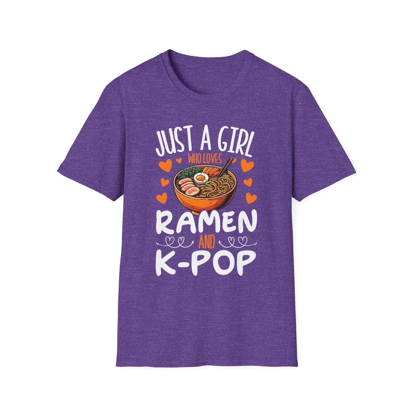 Just a Girl Who Loves Ramen and K-Pop Unisex Softstyle T-Shirt