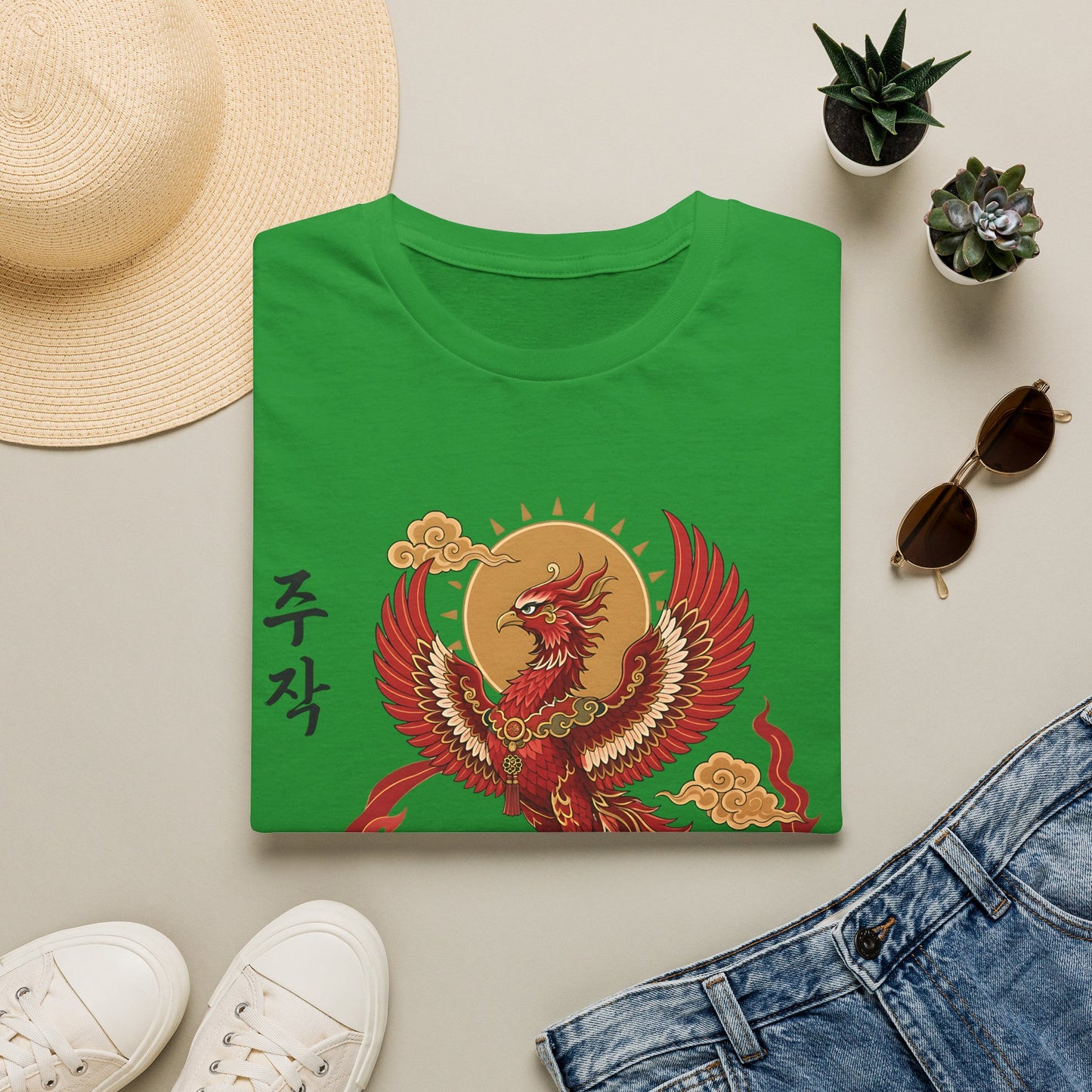 JUJAK KOREAN VERMILION T-SHIRT