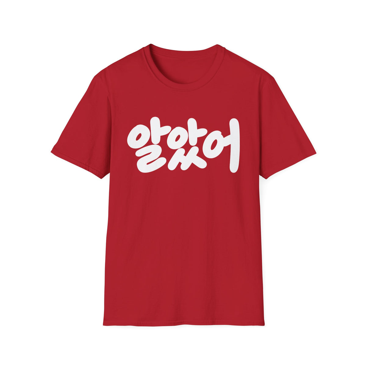 Korean Script Tee — "알았어" Casual Graphic T-Shirt