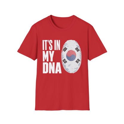 It's In My DNA T-Shirt — Korean Flag Fingerprint Tee
