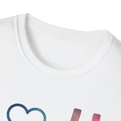 Rainbow Heart Hand Unisex T-Shirt - Perfect for Love Celebrations