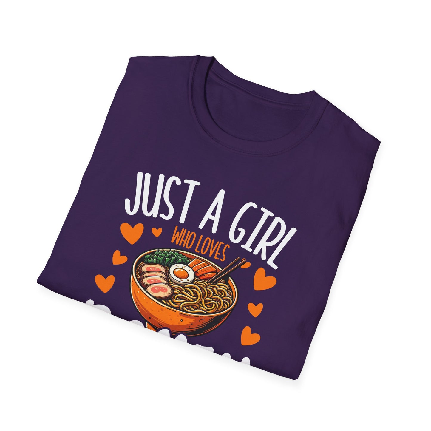 Just a Girl Who Loves Ramen and K-Pop Unisex Softstyle T-Shirt