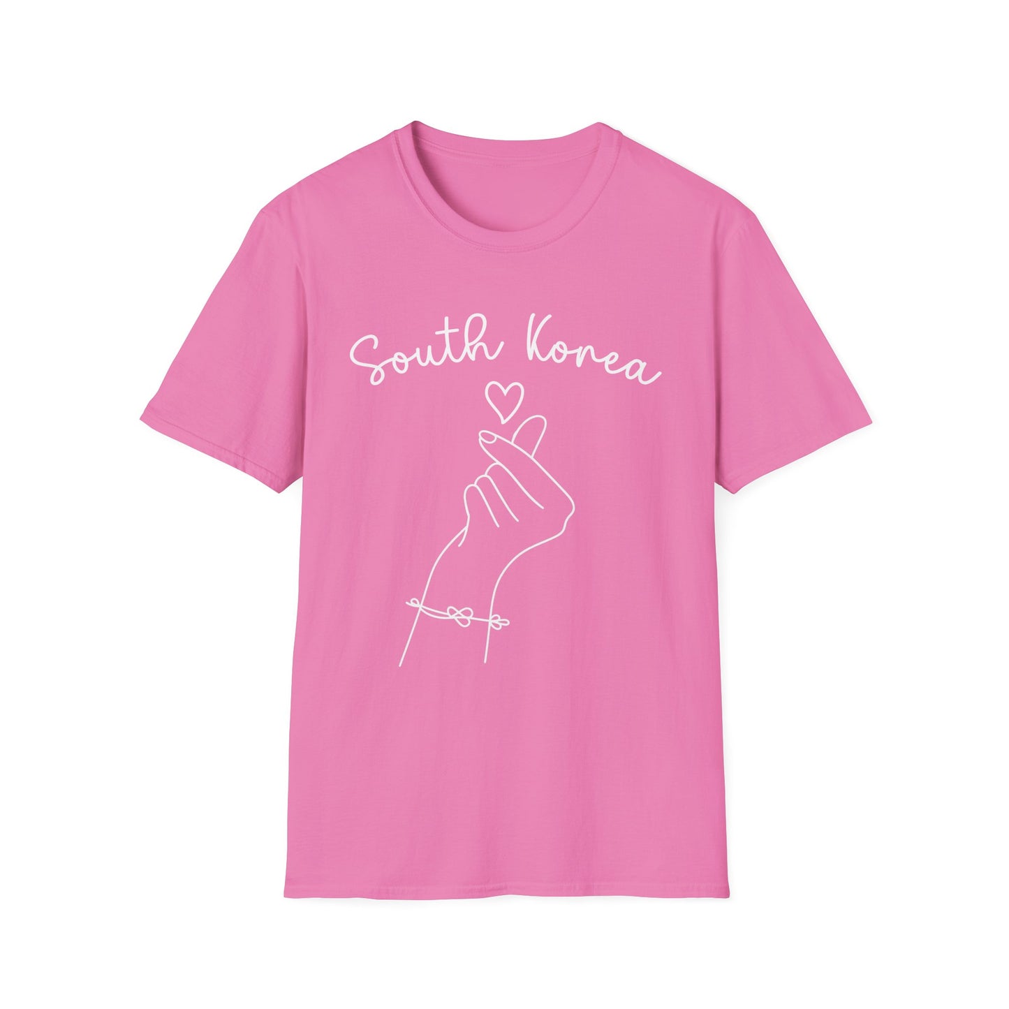 South Korea Love Hand Gesture Unisex Softstyle T-Shirt