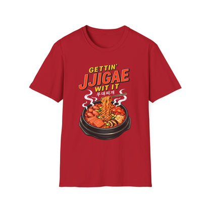 T-Shirt — "Gettin' Jjigae Wit It" Korean Stew Graphic Tee