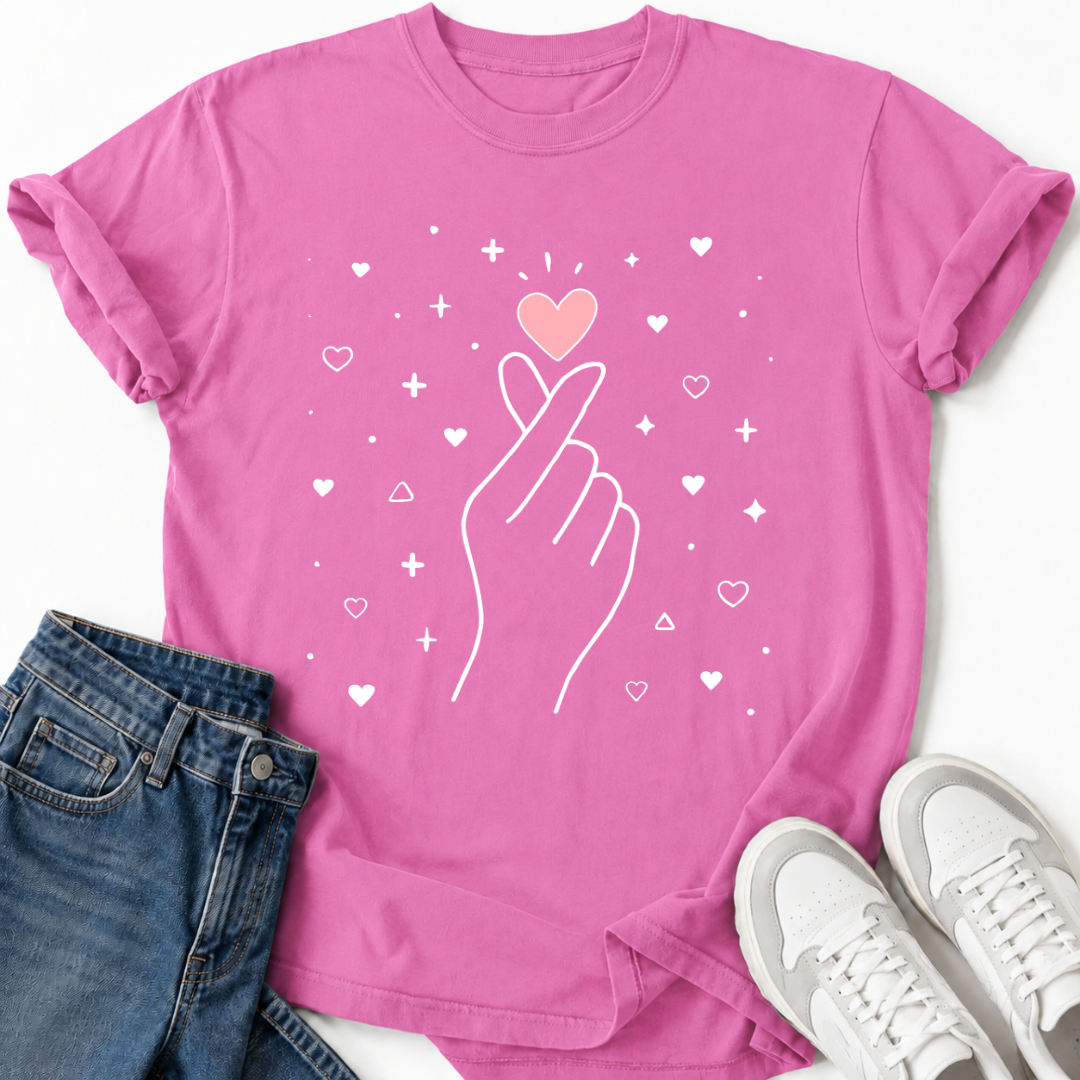 K-POP LOVE GESTURE T-SHIRT