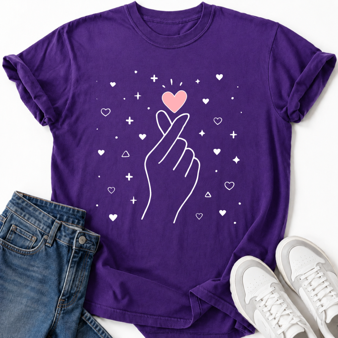 K-POP LOVE GESTURE T-SHIRT