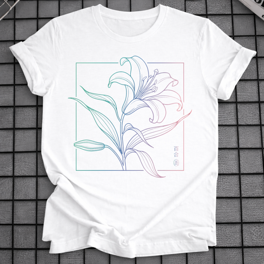 BOTANISCHES LILIEN-T-SHIRT