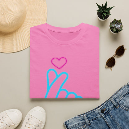 Cute Gesture Graphic T-Shirt, Casual Wear, Gift for Friends, Funny Tee, Birthday Present, Summer Style