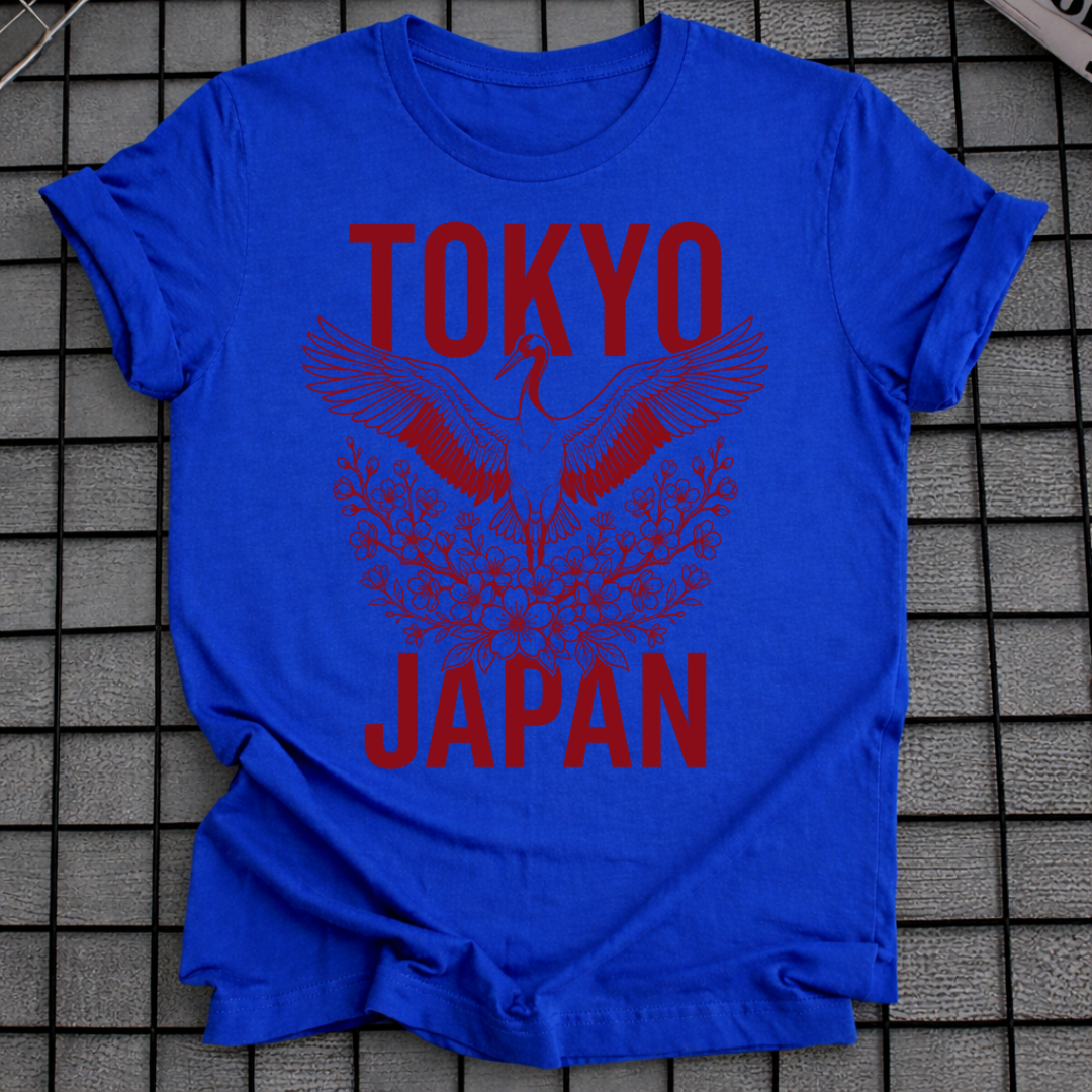 TOKYO JAPAN CRANE T-SHIRT