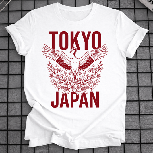 TOKIO JAPAN KRANICH T-SHIRT