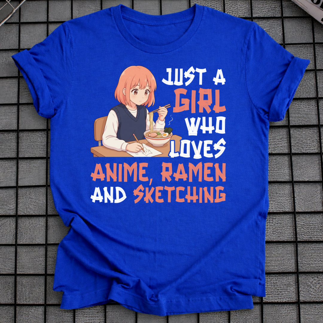ANIME RAMEN SKETCHING T-SHIRT