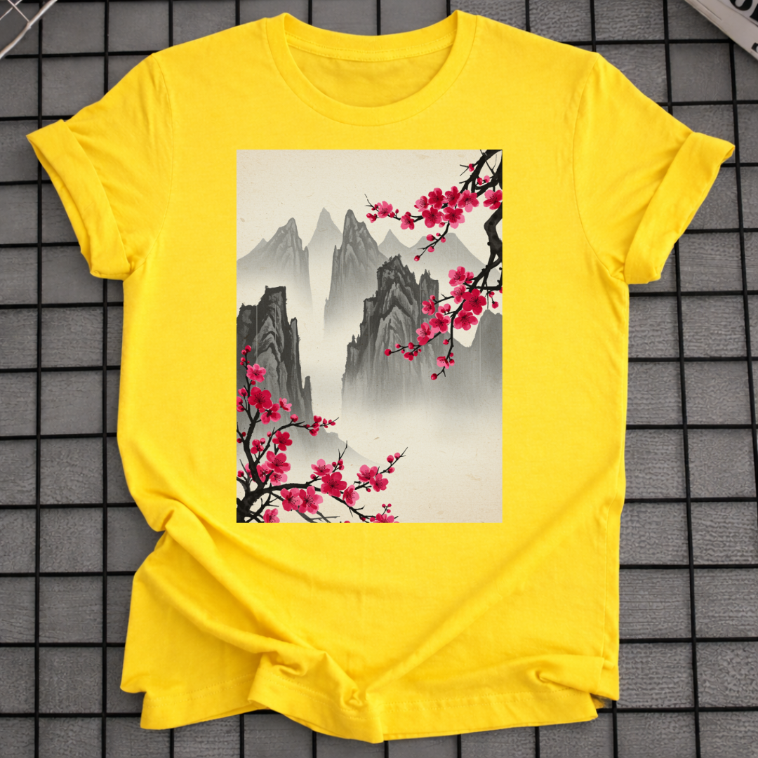ASIAN INK LANDSCAPE T-SHIRT