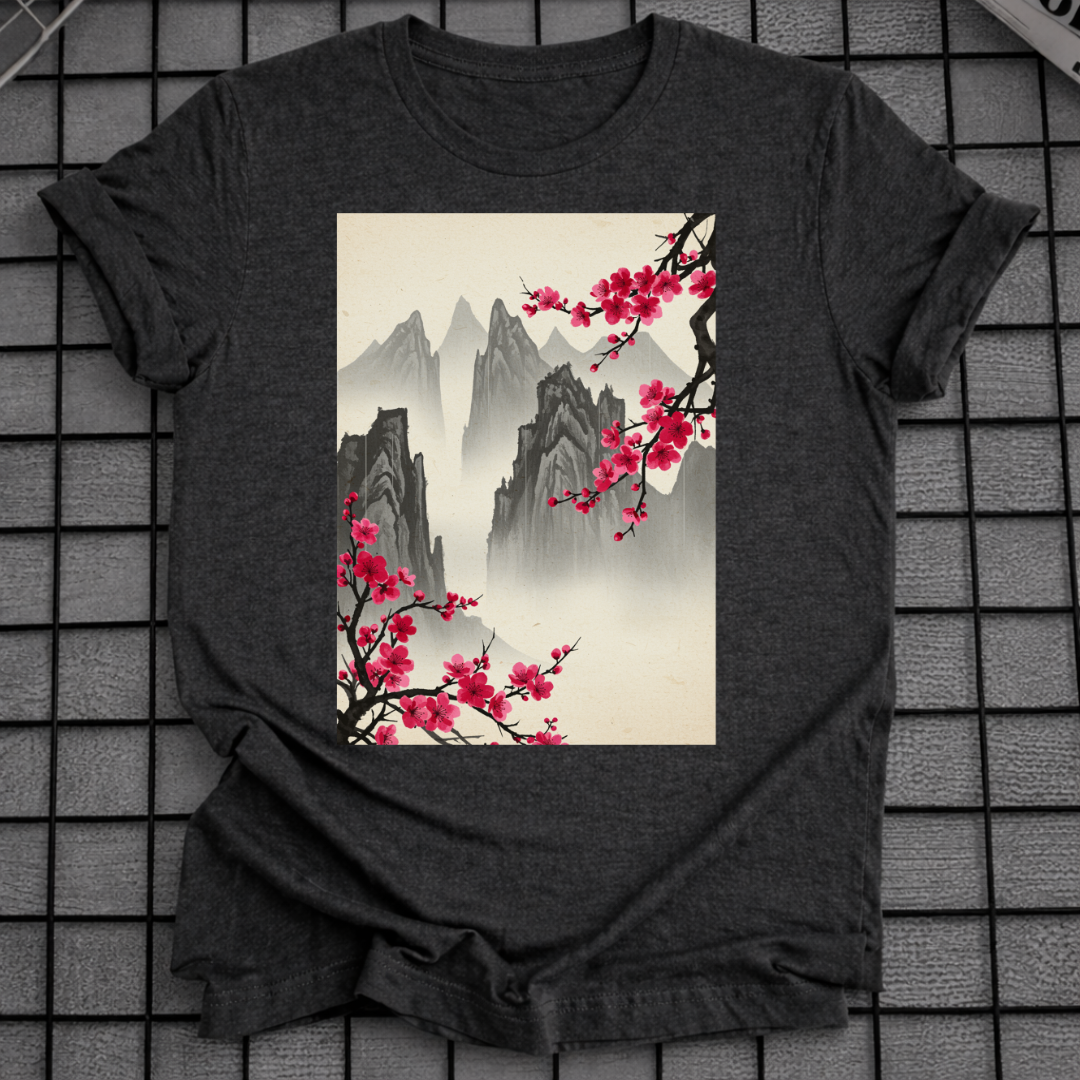 ASIAN INK LANDSCAPE T-SHIRT