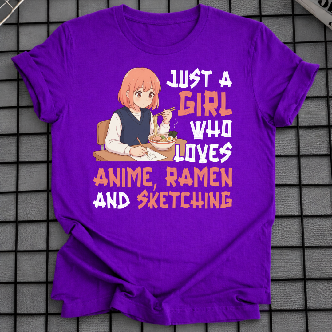 ANIME RAMEN SKETCHING T-SHIRT
