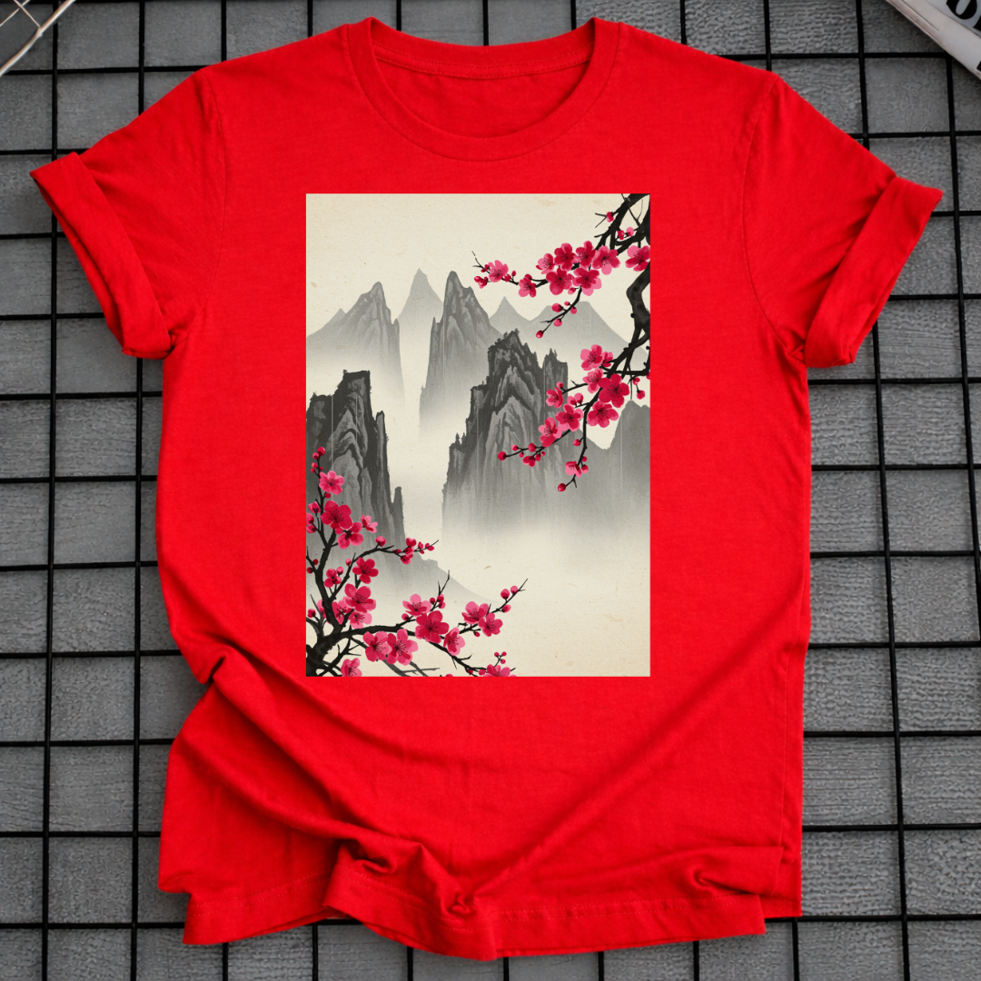 ASIAN INK LANDSCAPE T-SHIRT