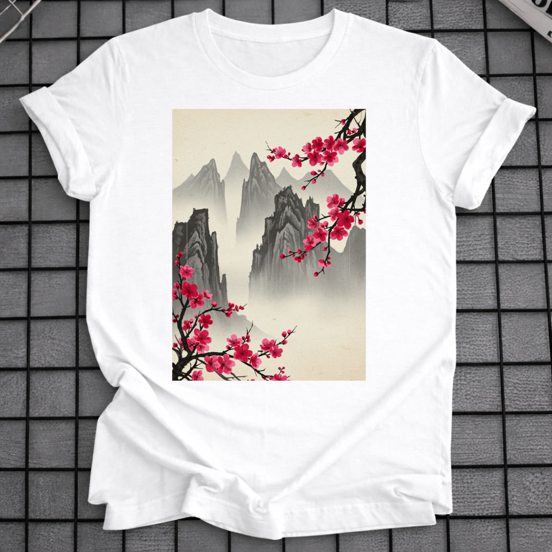 ASIAN INK LANDSCAPE T-SHIRT