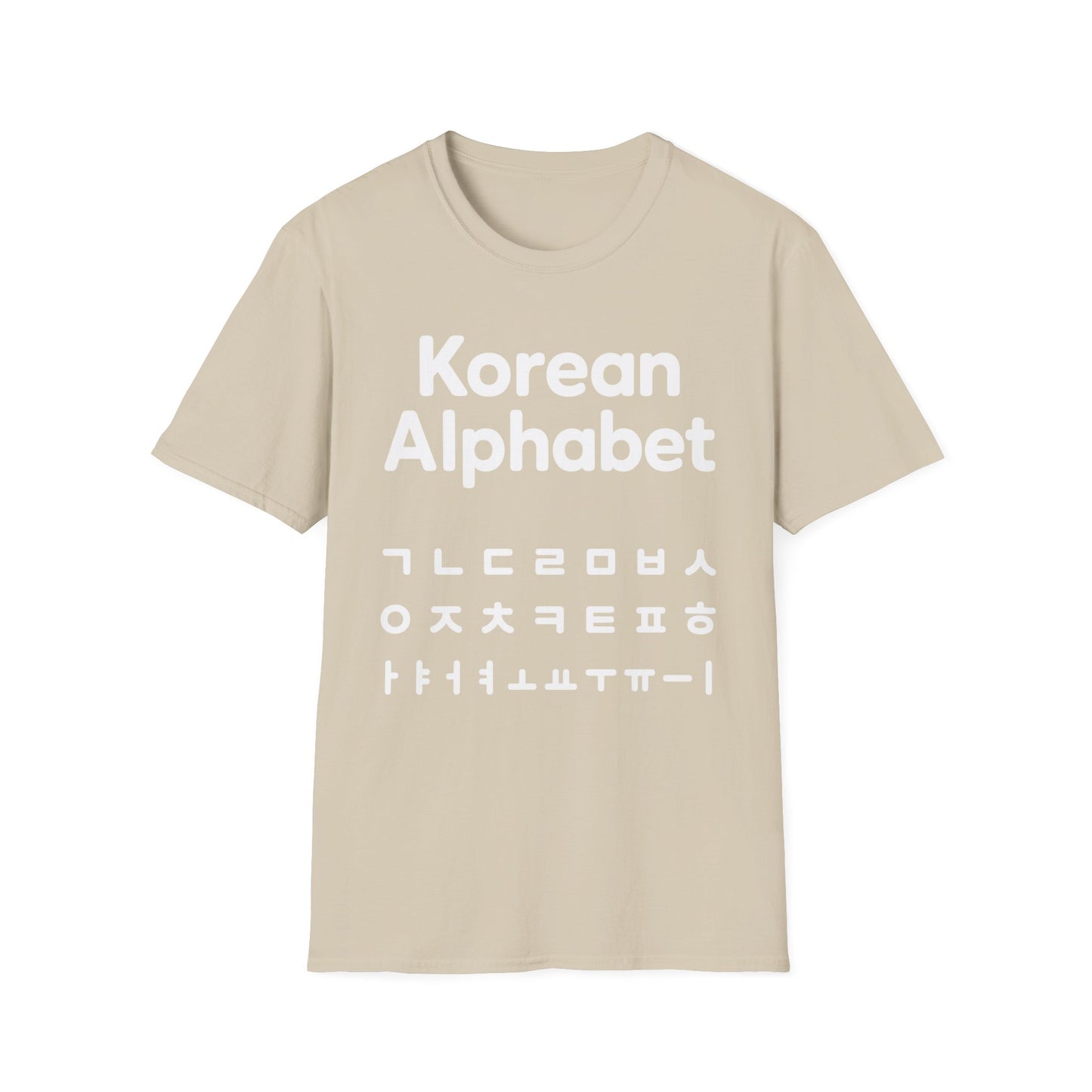 Korean Alphabet T-Shirt — Hangul Learning Graphic Tee