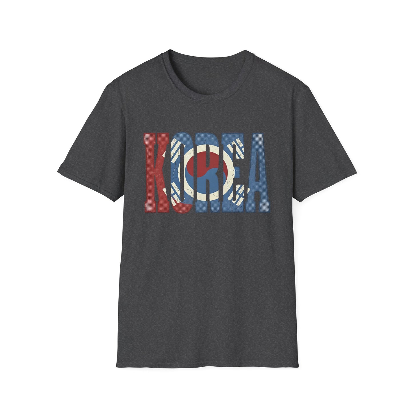 KOREA Flag Graphic T-Shirt — Retro Korean Flag Travel Tee