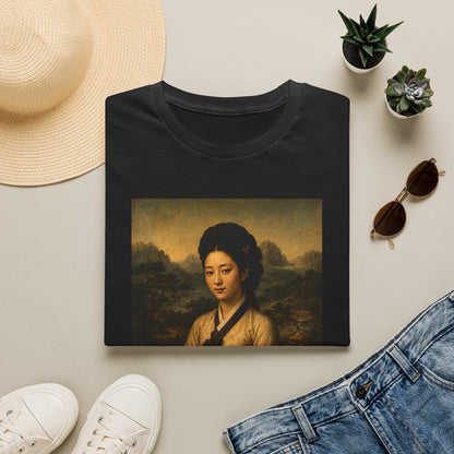 Portrait Tee — Vintage Asian Woman Oil Painting Graphic T-Shirt